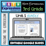 Grade 3 Math Expressions (2018) Unit 1 BUNDLE