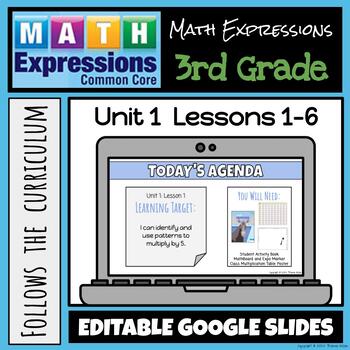 Preview of Grade 3 Math Expressions (2018) Unit 1: Lessons 1-6