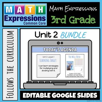 Preview of Grade 3 Math Expressions (2018) Unit 2 BUNDLE