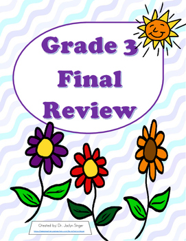 Preview of Grade 3 Math Final Review Sheet