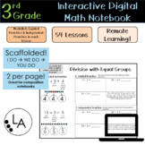 Grade 3 Math Interactive Digital Notebook - Composition Style