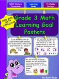 Grade 3 Math Learning Goal Posters - NEW 2020 Ontario Curriculum