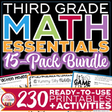 3rd Grade Math Bundle - Printables & Activities