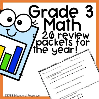 Preview of Grade 3 Math Review Bundle
