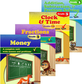 Preview of Grade 3 Math Units Bundle (Distance Learning)