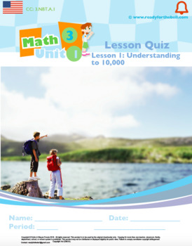 Preview of Grade 3: Math: Whole Year Quiz Bundle (16 Quizzes & Answer Key sets)