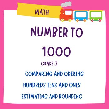 Preview of Grade 3 Math Worksheet: Numbers Up to 1000