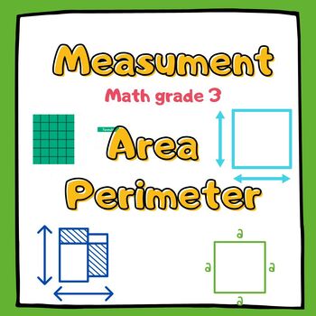 Preview of Grade 3 Math Worksheets: Measurement, Area, and Perimeter