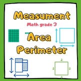 Grade 3 Math Worksheets: Measurement, Area, and Perimeter