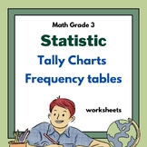 Grade 3 Math Worksheets: Statistics - Tally Charts and Fre