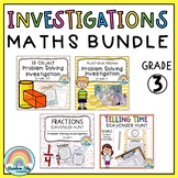 Math Problem Solving Investigations Bundle Grade 3 ( Scave