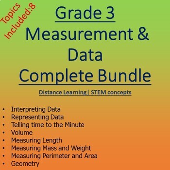 Preview of Grade 3 NGSS Measurement, Data, Geometry - 8 HD Video Bundle | ISEE / SSAT