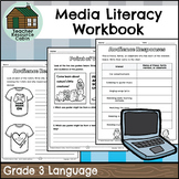 Grade 3 Media Literacy Workbook | NO PREP (Ontario Languag