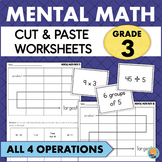 Grade 3 Mental Math Worksheets - Addition Subtraction Mult