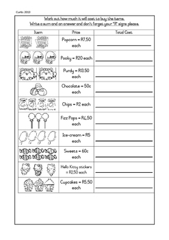 grade 3 money worksheet zar table format totals only by worksheetsbycherie