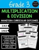 Grade 3 Multiplication & Division (Manitoba, Canada Outcomes)