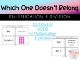 Which One Doesn't Belong - Multiplication and Division