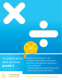 Grade 3 Multiplication and Division Workbook: Making Math 