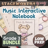 Grade 3 Music Worksheets - Music Theory Interactive Notebook