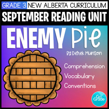 Preview of Grade 3 New Alberta Language Arts Curriculum Reading Lessons: Enemy Pie