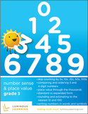 Grade 3 Number Sense and Place Value Workbook: Making Math Visual
