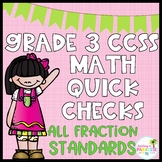 Grade 3 {Numbers and Operations-Fraction} Quick Checks