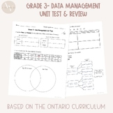 Grade 3 Ontario - Data Management Unit Test and Review
