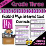 Grade 3 Ontario Health and Physical Education Report Card 