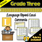 Grade 3 Ontario Language Report Card Comments