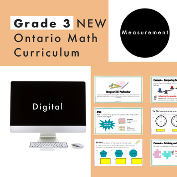 Preview of Grade 3 Ontario Math - Measurement - Digital Google Slides + Form