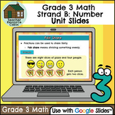 Grade 3 Ontario Math Number Unit for Google Slides™