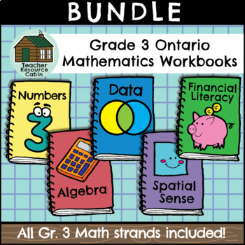 Preview of Grade 3 Ontario Math Workbooks (Full Year Bundle)