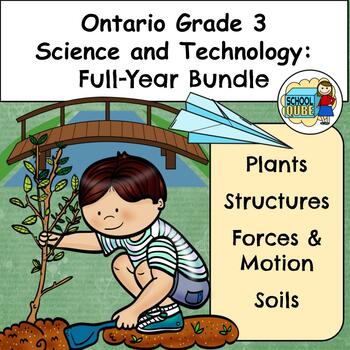Preview of Grade 3 Ontario Science Full-Year Bundle Differentiated (2022 Updates)