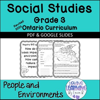 Preview of Grade 3 2023 Ontario Social Studies Living and Working in Ontario   PDF   GS