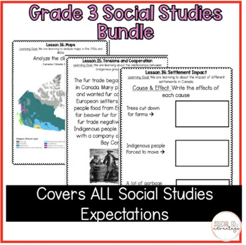 Preview of Grade 3 Ontario Social Studies for Special Education and ESL Students