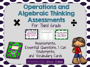 Preview of Math Worksheets: 3rd Grade Operations and Algebraic Thinking
