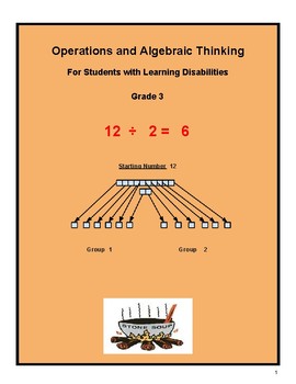 Preview of Grade 3, CCS: Algebra and Learning to Share for Learning Challenged