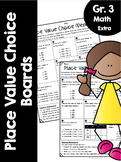 Grade 3 Place Value Choice Boards (Ontario Mathematics - 2005)