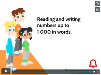 Preview of Grade 3: Math: Read&Write Number to 1000 Concept Instructional Video