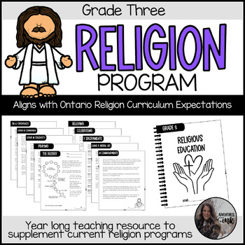 Preview of Grade 3 Religion Program - Ontario Religion Curriculum - Digital - Homeschool
