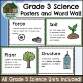 Grade 3 SCIENCE Word Wall and Posters (NEW 2022 Ontario Cu