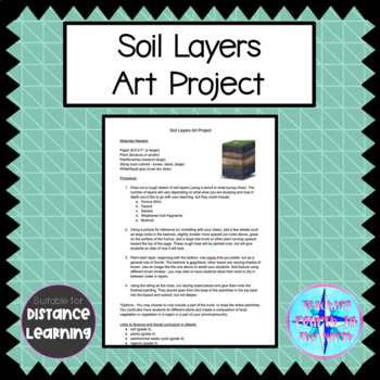 Preview of Grade 3 Science Alberta - Rocks & Minerals - Soil Layers Art Project