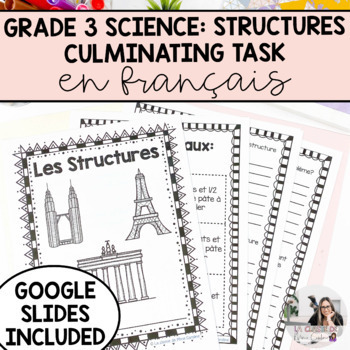 Preview of Grade 3 Science | French Strong and Stable Structures | Culminating Task