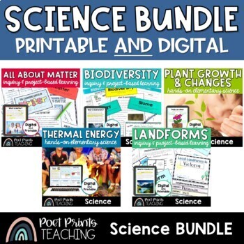 Preview of Grade 3 Science Lessons BUNDLE, Digital and Printable
