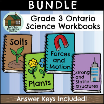 Preview of Grade 3 Science Workbooks (NEW 2022 Ontario Curriculum)