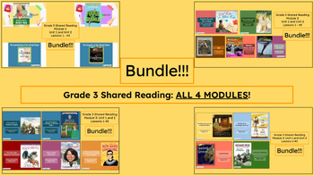 Preview of "Grade 3 Shared Reading (ALL MODULES)" Google Slides- Bookworms Supplement