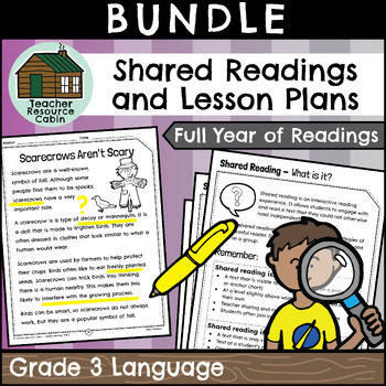 Preview of Grade 3 Shared Reading Bundle