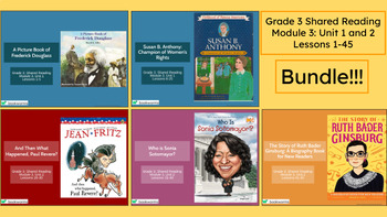 Preview of "Grade 3 Shared Reading Module 3 Bundle" Google Slides- Bookworms Supplement