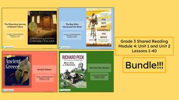 Preview of "Grade 3 Shared Reading Module 4 Bundle" Google Slides- Bookworms Supplement