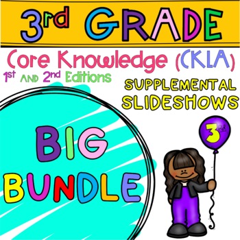 Preview of Grade 3 Skills Supplemental Slideshows BUNDLE! (ALIGNED to Amplify/CKLA)